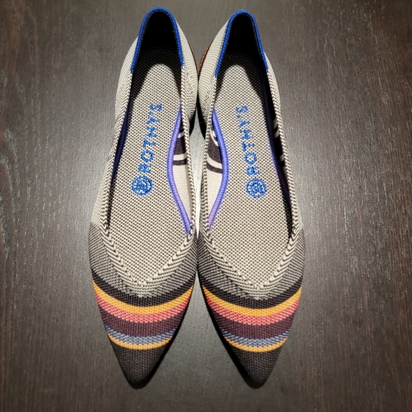Rothy's Inverse Stripe Points - Size 8 - Picture 4 of 4